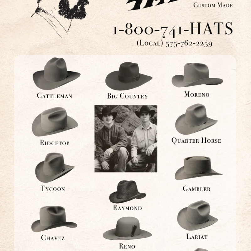 Moreno Hats - Coming Soon - World Famous Custom Cowboy & Derby Hats ...